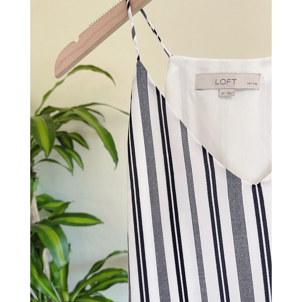 LOFT striped trapeze cami
